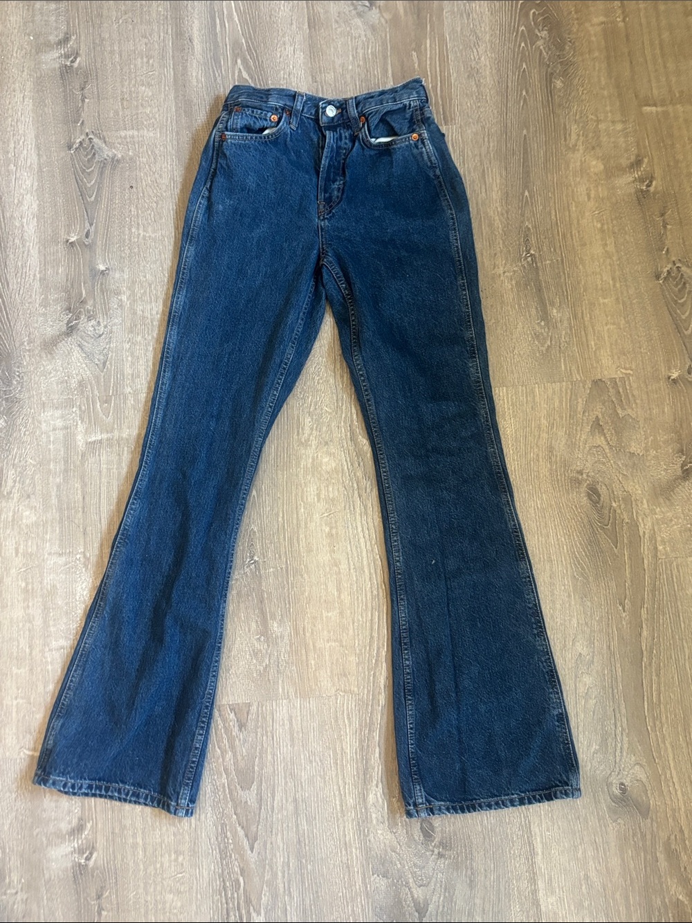 Re/Done Dark Indigo Riding Jean